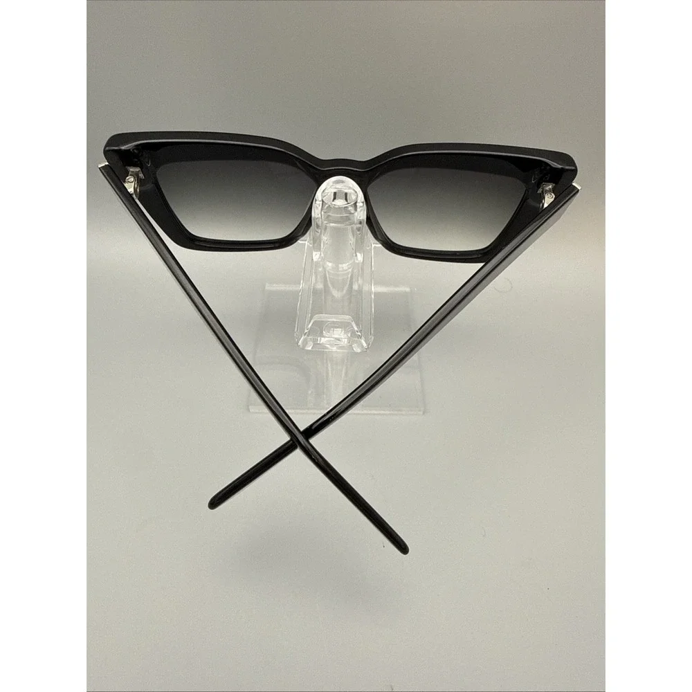 YES GLASSES HAGEN RARE OVERSIZED BUTTERFLY  FULLRIM BLACK SUNGLASSES TINTED LENS